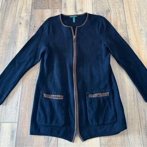 Lauren Ralph Lauren Black and Brown Cardigan